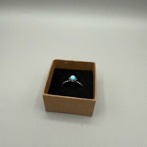 Pandora turquoise birthstone ring